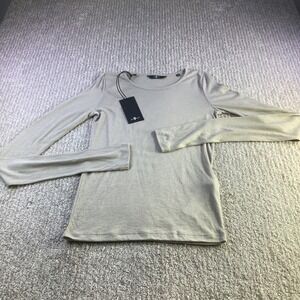 7 For All Mankind Womens Long Sleeve‎ Crew Neck Top Size Medium NWT